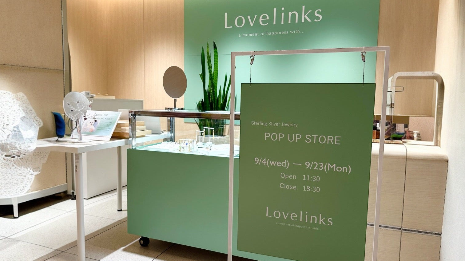 Lovelinksポップアップストア(東京)9月出店のお知らせ
