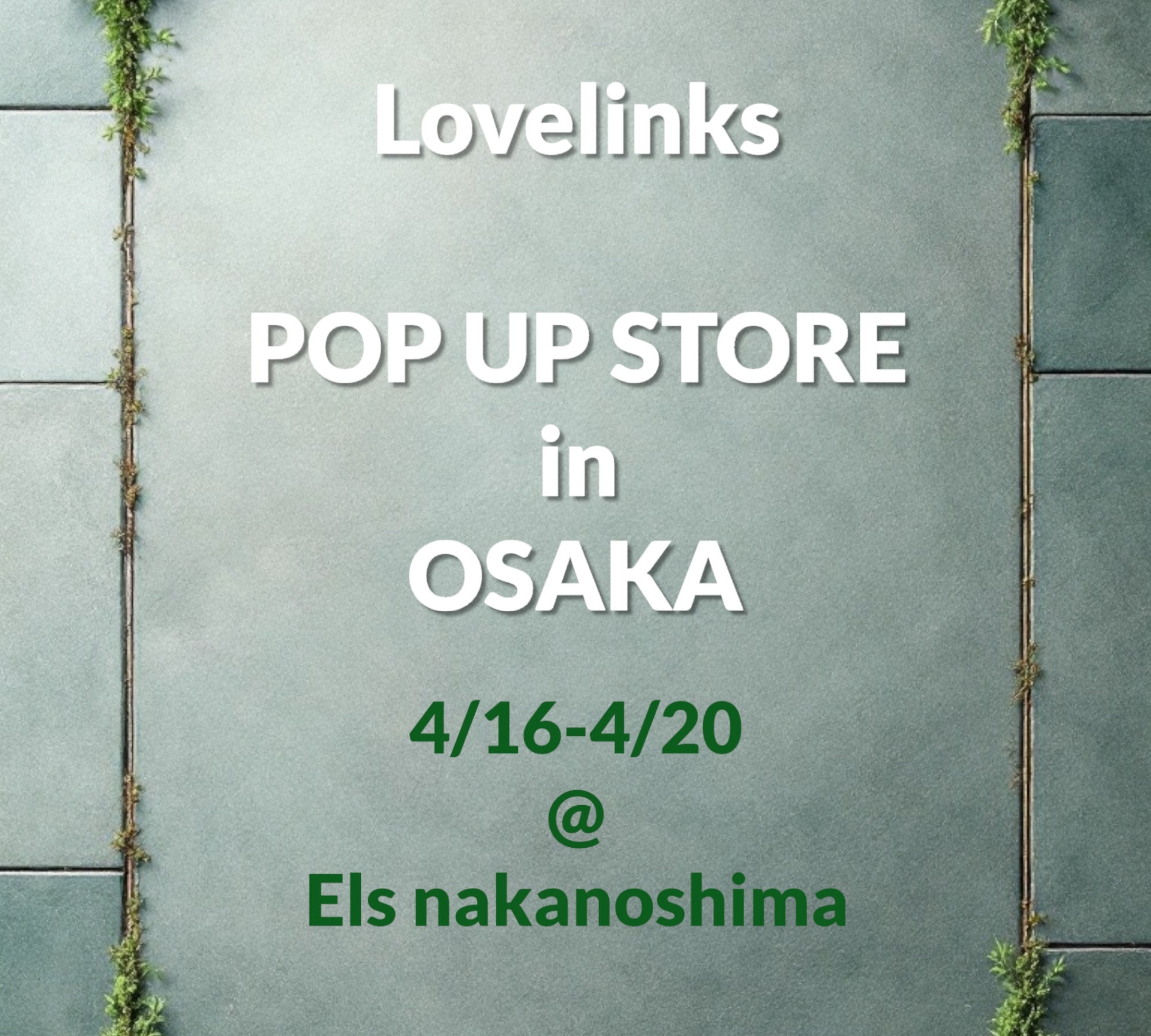 「ラブリンクス　ポップアップストア大阪2025」　開催のお知らせ